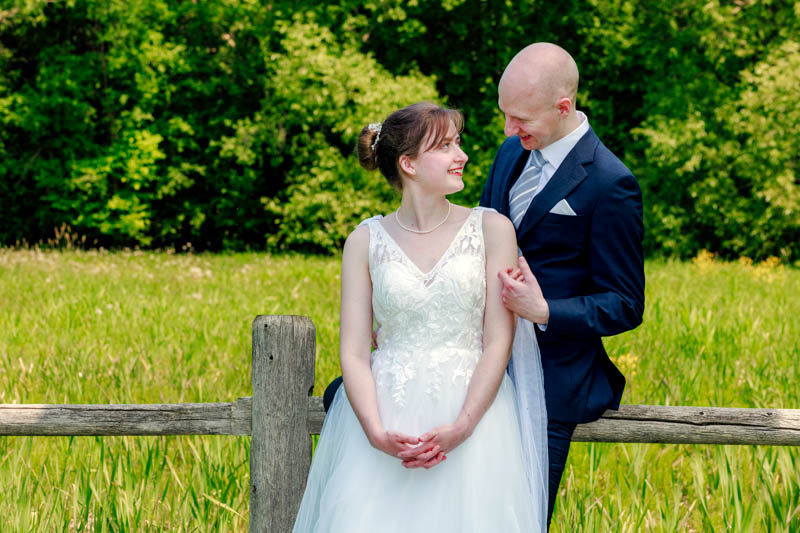 Alice & Maguesa wedding portrait at Chateau Cartier golf course
